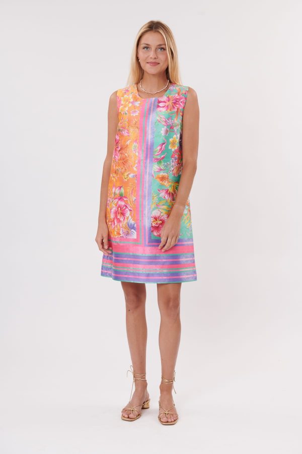 Robe courte imprimée sans manches TENNESSEE