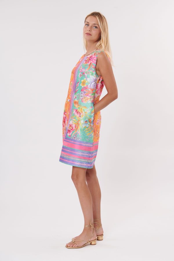 Robe courte imprimée sans manches TENNESSEE - Image 2
