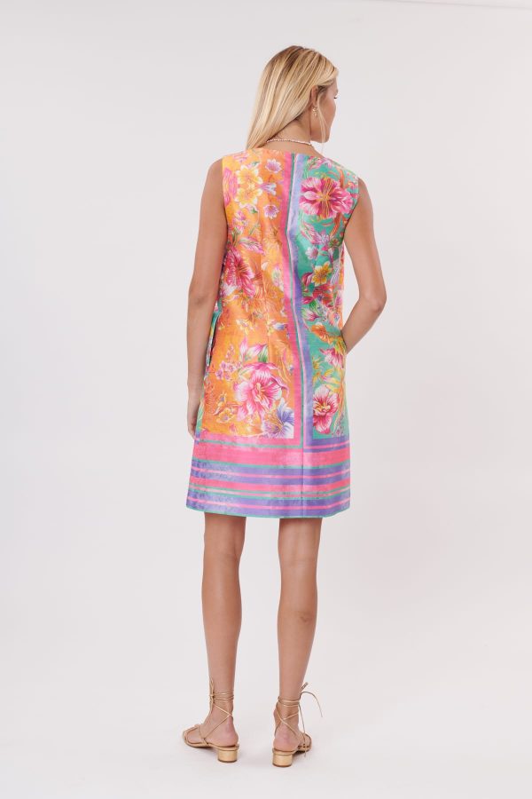 Robe courte imprimée sans manches TENNESSEE - Image 3