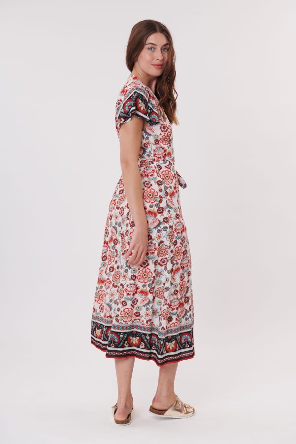 Robe longue chemise imprimée ample TIRAMITSU - Image 3