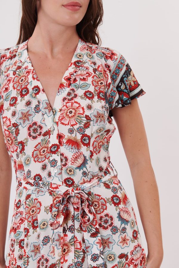 Robe longue chemise imprimée ample TIRAMITSU - Image 5