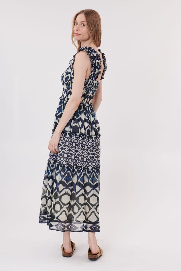 Robe longue imprimée à bretelles TIZIANA - Image 3