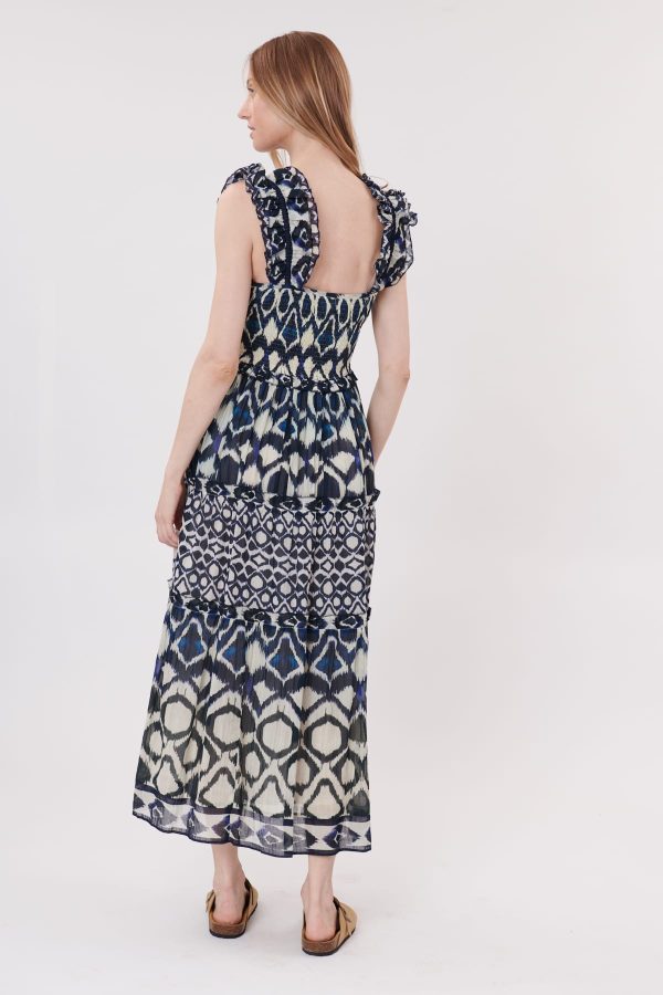 Robe longue imprimée à bretelles TIZIANA - Image 4