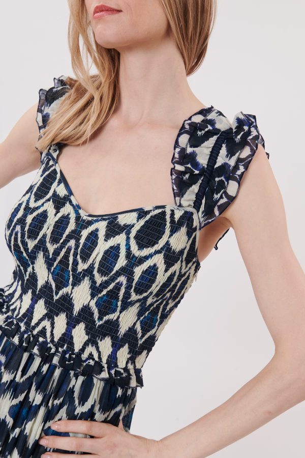 Robe longue imprimée à bretelles TIZIANA - Image 5