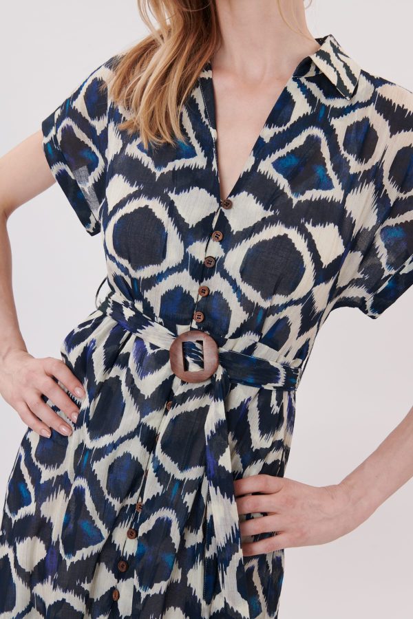 Robe chemise mi-longue imprimée TOBBY - Image 4
