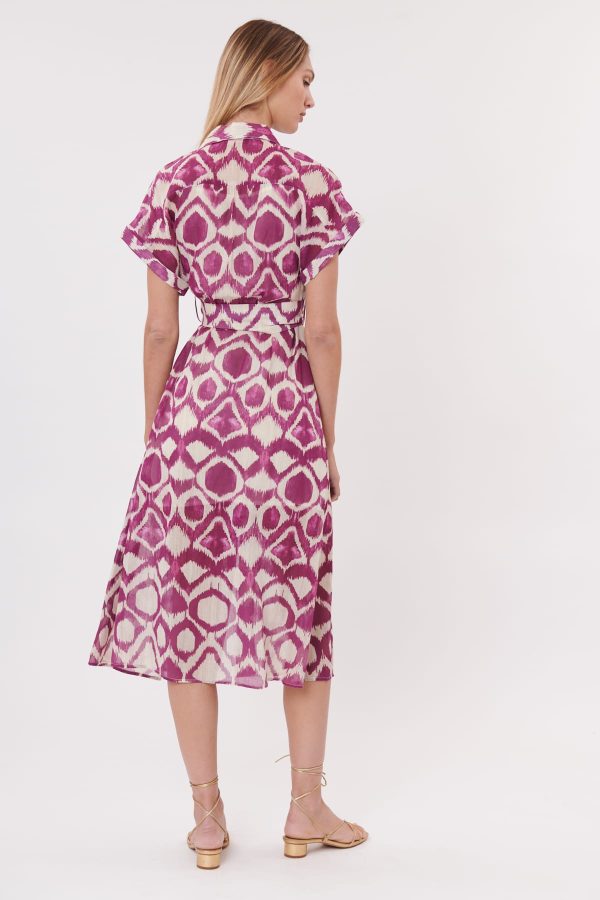 Robe chemise mi-longue imprimée TOBBY - Image 7