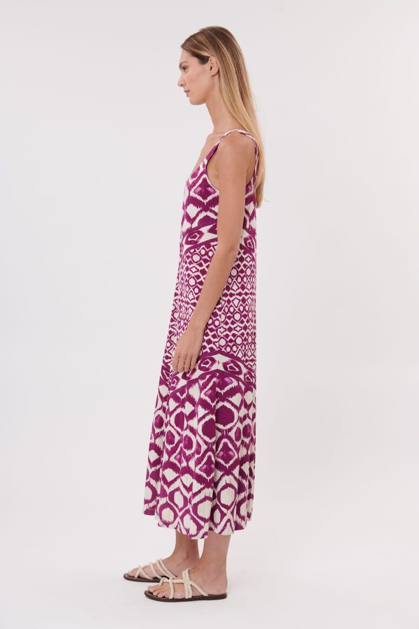Robe longue imprimée sans manches en jersey TOCCATA - Image 2