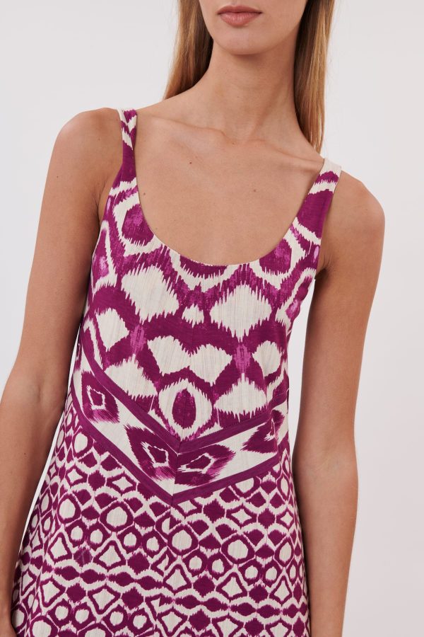 Robe longue imprimée sans manches en jersey TOCCATA - Image 4