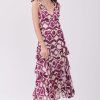 Robe longue imprimée sans manches col V TRAPEZE - Image 2
