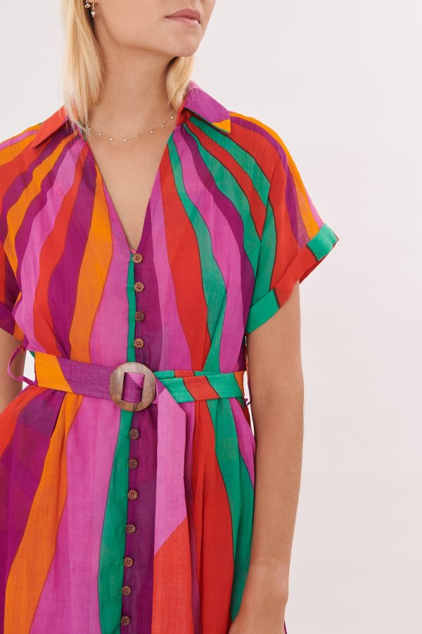 Robe chemise mi-longue TORPEDO - Image 5