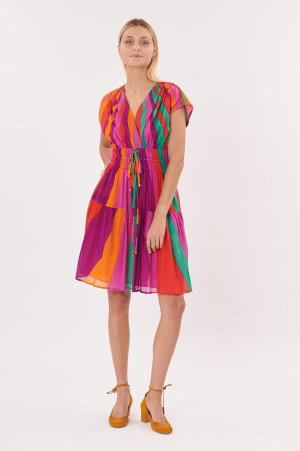 Robe courte kimono imprimée TOURNAI - Image 2