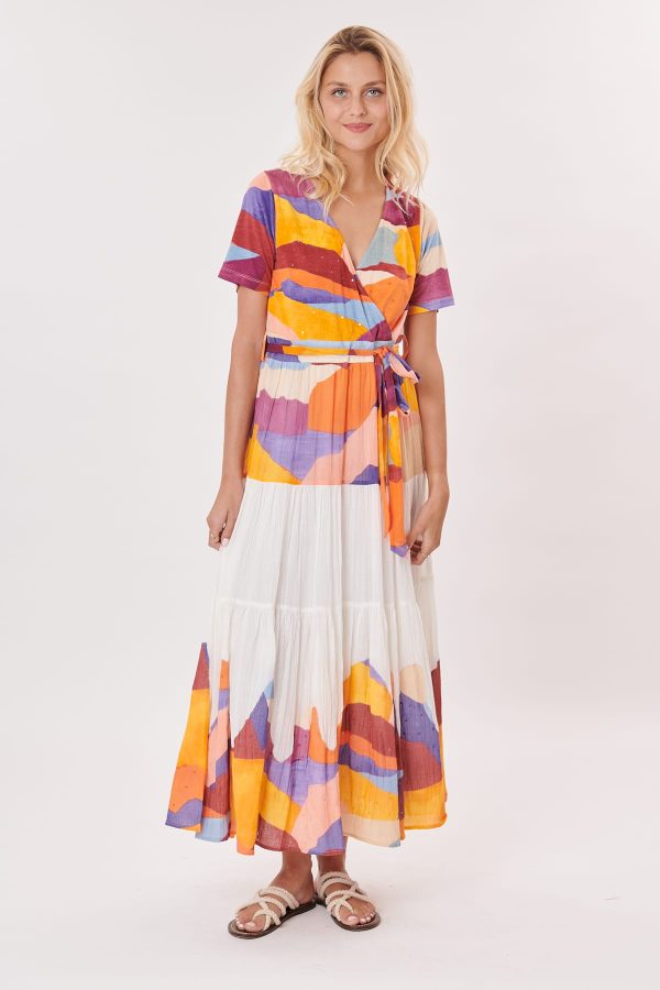 Robe longue imprimée TRICHERIE