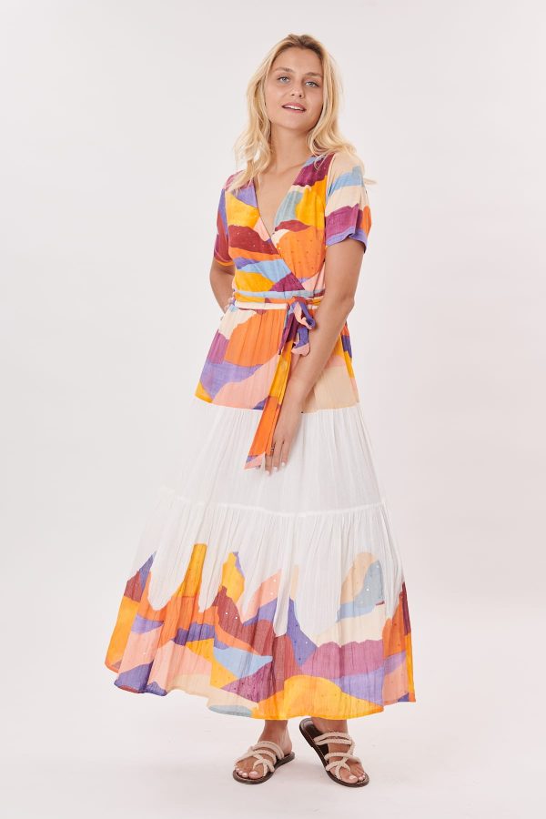 Robe longue imprimée TRICHERIE - Image 2