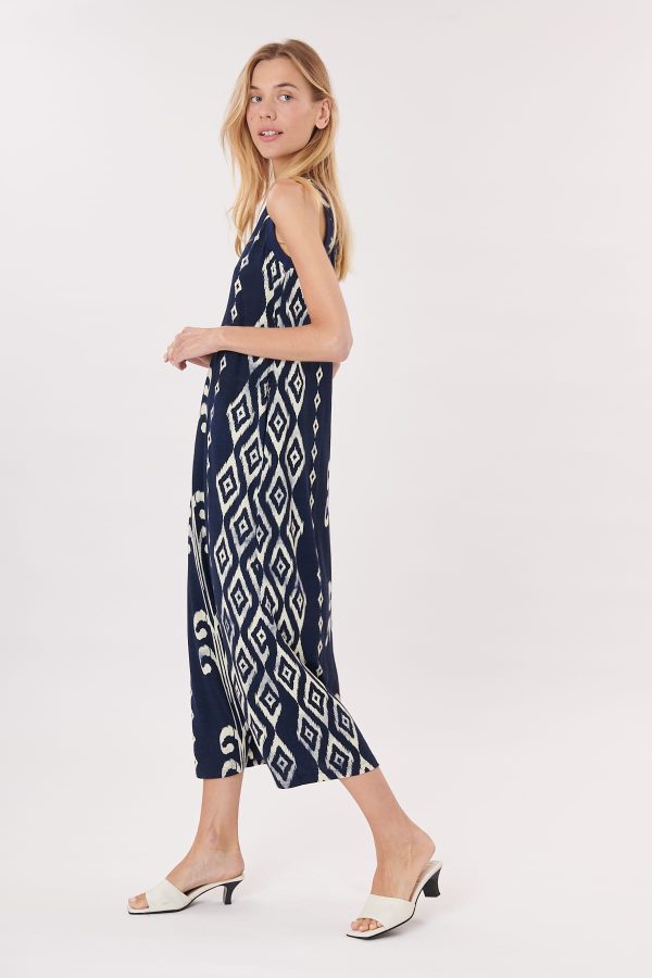 Robe longue imprimée sans manches en jersey TALAVERA - Image 7