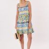 Robe courte imprimée à bretelles TACATA