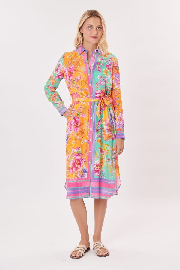 Robe chemise imprimée à manches longues TACITE - Image 2