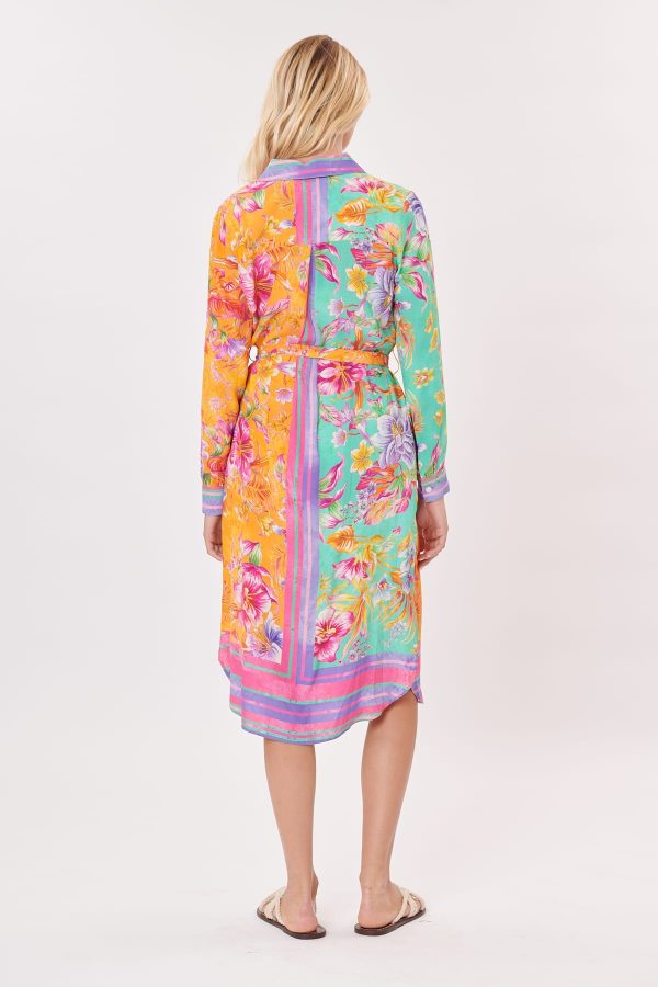 Robe chemise imprimée à manches longues TACITE - Image 4