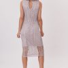 Robe mi-longue en maille sans manches HANAEL - Image 4