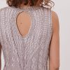 Robe mi-longue en maille sans manches HANAEL - Image 5