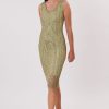 Robe mi-longue en maille sans manches HANAEL - Image 7