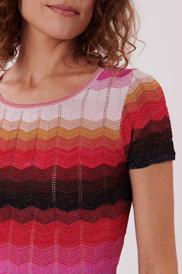 Robe en maille jacquard longueur genou HAZEL - Image 5