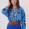 Chemise imprimée manches longues REINE