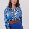 Chemise imprimée manches longues REINE - Image 2
