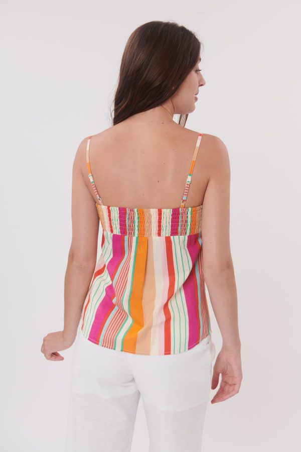Débardeur bustier imprimé boutonné REPONSE - Image 4