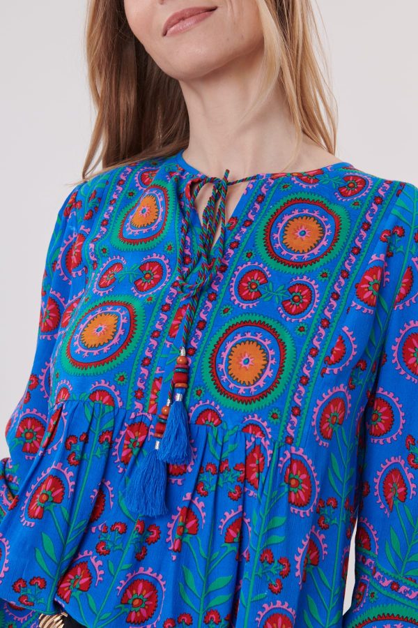 Blouse imprimée manches 3/4 REQUIEM - Image 3
