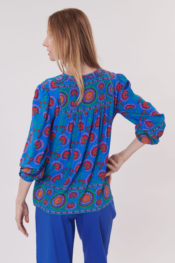 Blouse imprimée manches 3/4 REQUIEM - Image 4