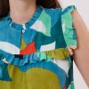 Blouse imprimée à volants sans manches RESULTAT - Image 4