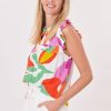 Blouse imprimée à volants sans manches RESULTAT - Image 6