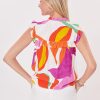 Blouse imprimée à volants sans manches RESULTAT - Image 7