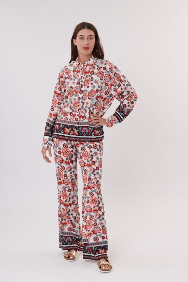 Chemise imprimée manches longues RIVESALTES - Image 2