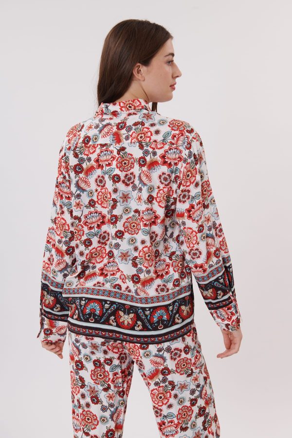 Chemise imprimée manches longues RIVESALTES - Image 4