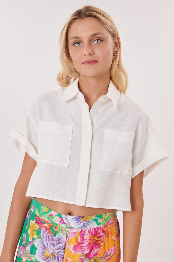 Chemise courtes safari manches courtes OLYMPE - Image 5