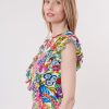 Tee-shirt imprimé et brodé de perles et sequins KANZA - Image 3