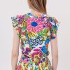 Tee-shirt imprimé et brodé de perles et sequins KANZA - Image 4