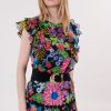 Tee-shirt imprimé et brodé de perles et sequins KANZA - Image 6