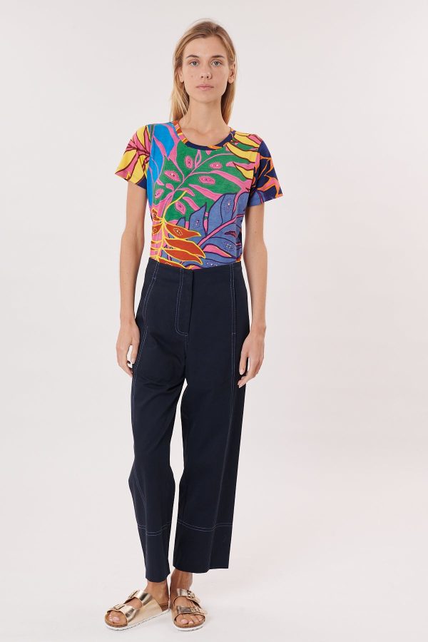 Tee-shirt imprimé avec perles et broderies KIM - Image 3