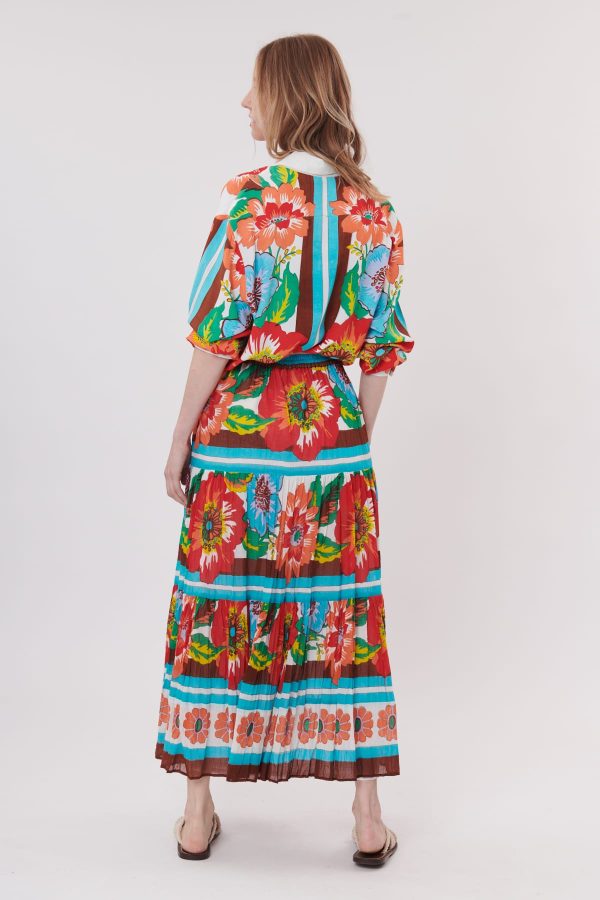Jupe maxi imprimé floral VERONIQUE - Image 3