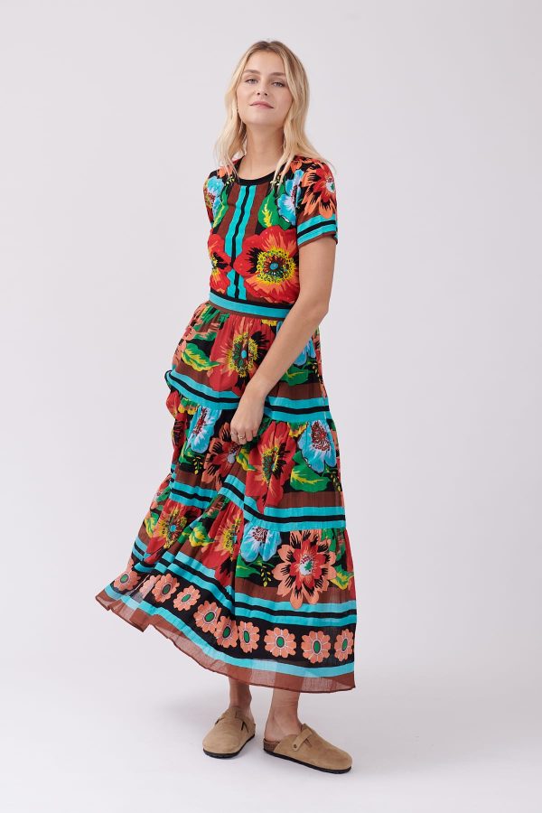 Jupe maxi imprimé floral VERONIQUE - Image 6