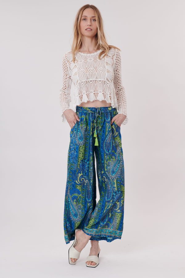 Pantalon imprimée Paisley ample PACOME - Image 3