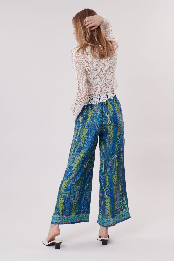 Pantalon imprimée Paisley ample PACOME - Image 4