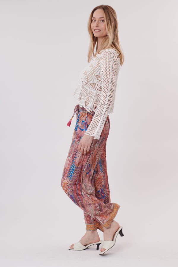 Pantalon imprimée Paisley ample PACOME - Image 7