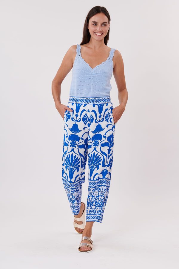 Pantalon ample imprimé taille élastique PAIGE - Image 3