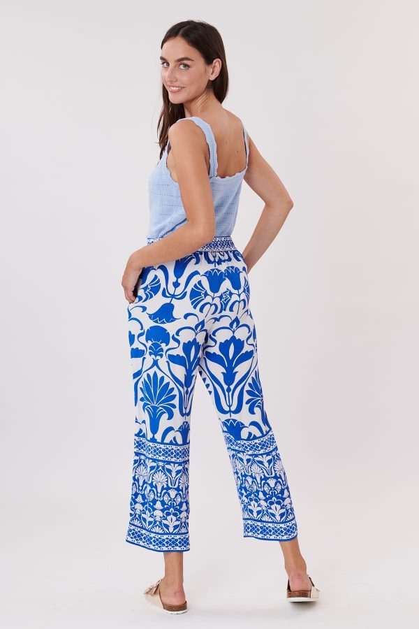 Pantalon ample imprimé taille élastique PAIGE - Image 5