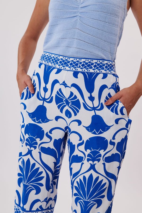 Pantalon ample imprimé taille élastique PAIGE - Image 6