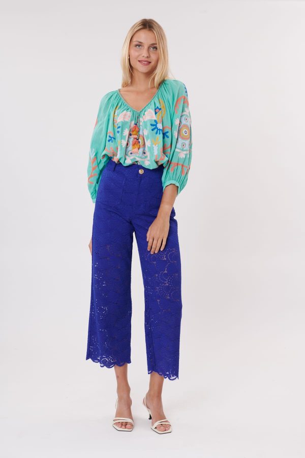 Pantalon droit en broderie anglaise PAISLEY - Image 6