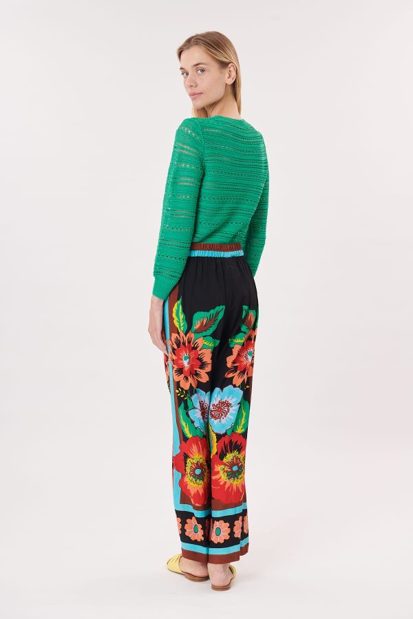 Pantalon ample imprimé fleuri PALOMA - Image 3